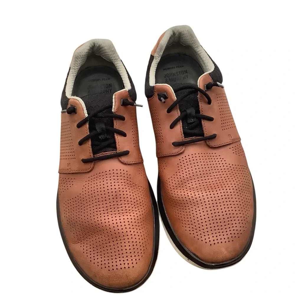 Johnson &‎ Murphy Brown Leather Men's Shoes size 10.5